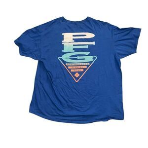 COLUMBIA PFG Men’s Blue Graphic T-Shirt Size XXL